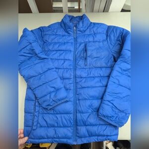 Joe fresh blue light weight puffer jacket